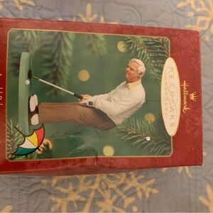 Hallmark Red and White Golf Legend Ornament Arnold Palmer 2000